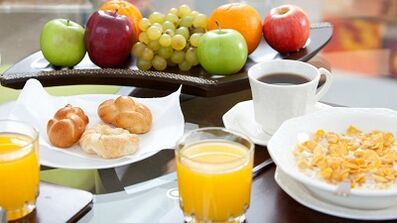 permitted and prohibited foods for gastritis